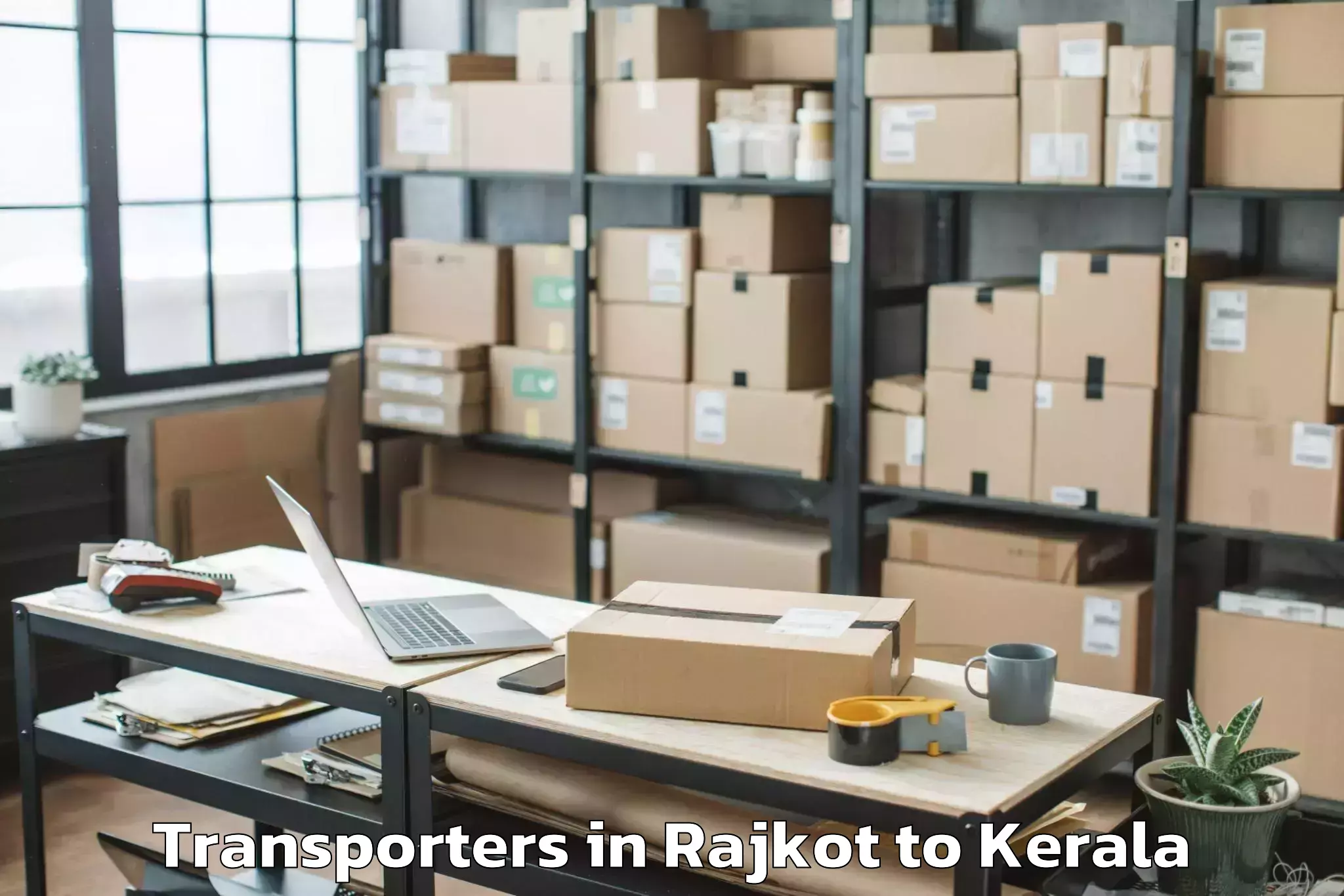 Easy Rajkot to Karunagappally Transporters Booking